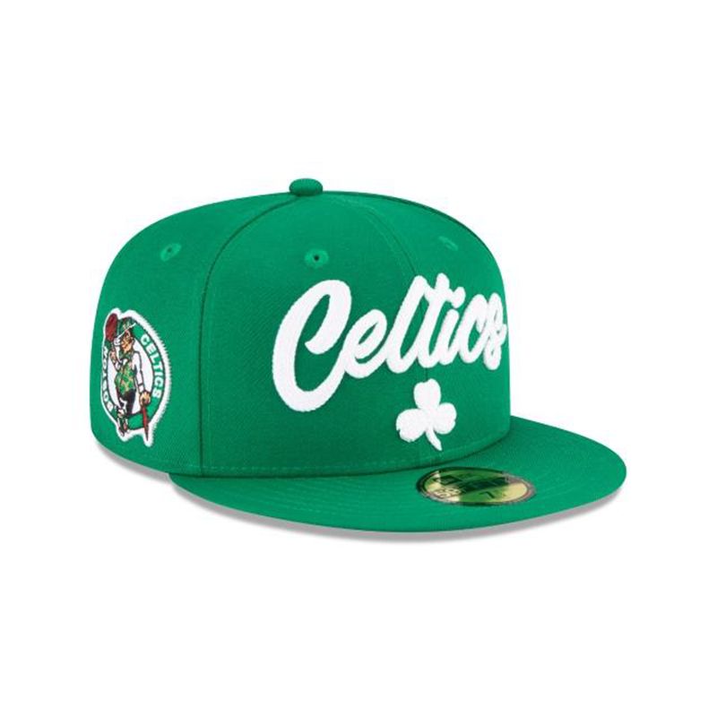 NBA Boston Celtics Draft Alternate 59Fifty Fitted (BML4019) - Green New Era Caps